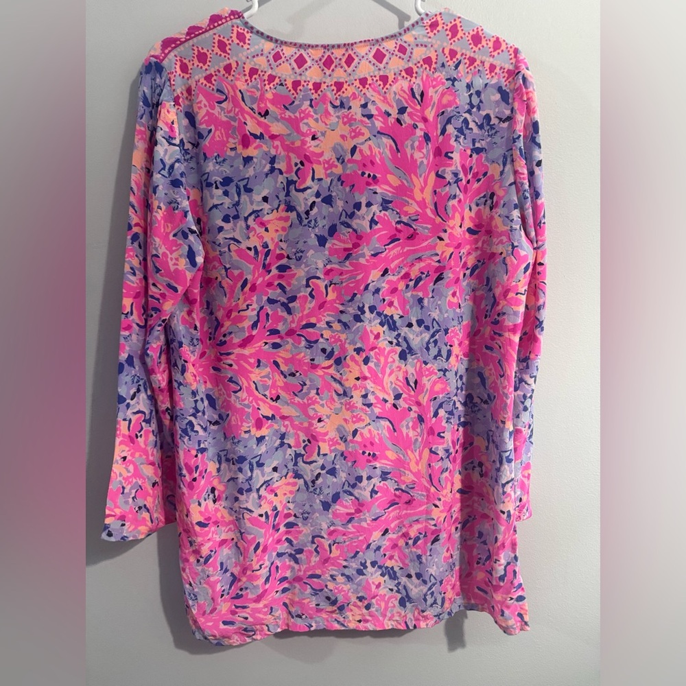 Lilly Pulitzer Coco Coral Crab Print Womens Size S - Picture 3 of 4